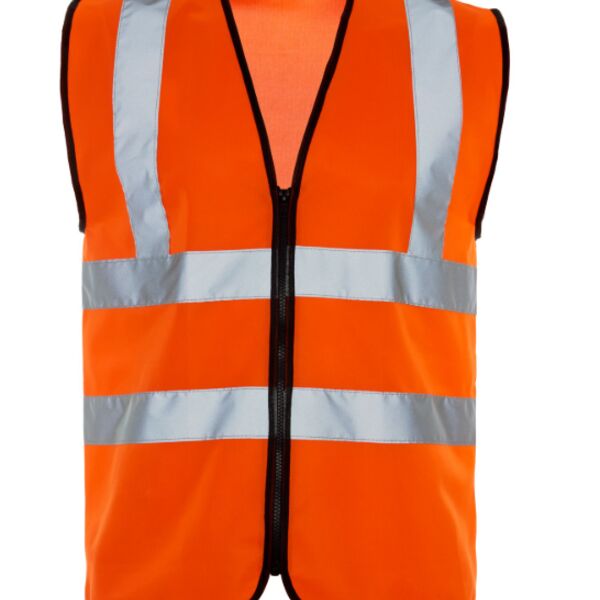 32381-7 - Hi Vis Orange Zip Vest Thumbnail